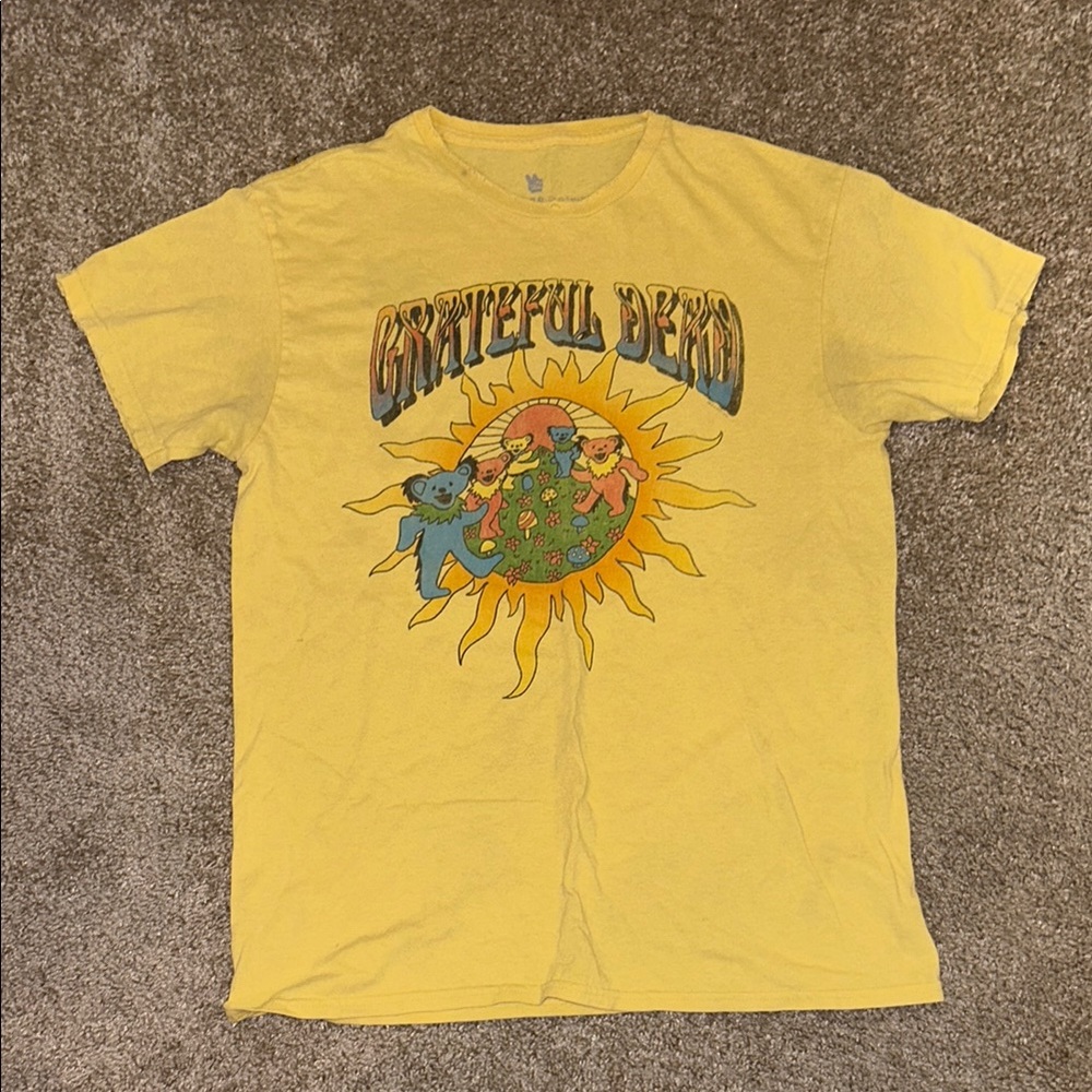 Junk Food Clothing Yellow Grateful Dead Tee